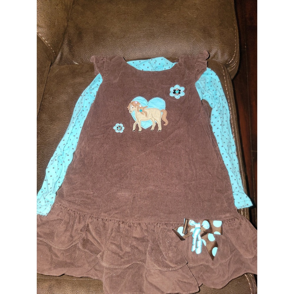 Sophie rose horse dress and‎ undershirt size 5